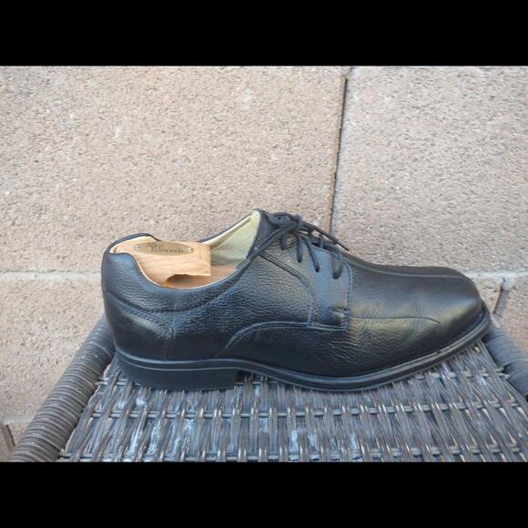 Belvedere Bay Bridge Men’s Black Leather Oxford Shoes Size 12 EEE Wide - Brazil - Picture 7 of 9